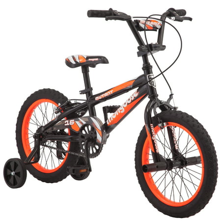16" Mongoose Mutant Boys' Bike, Black Orange
