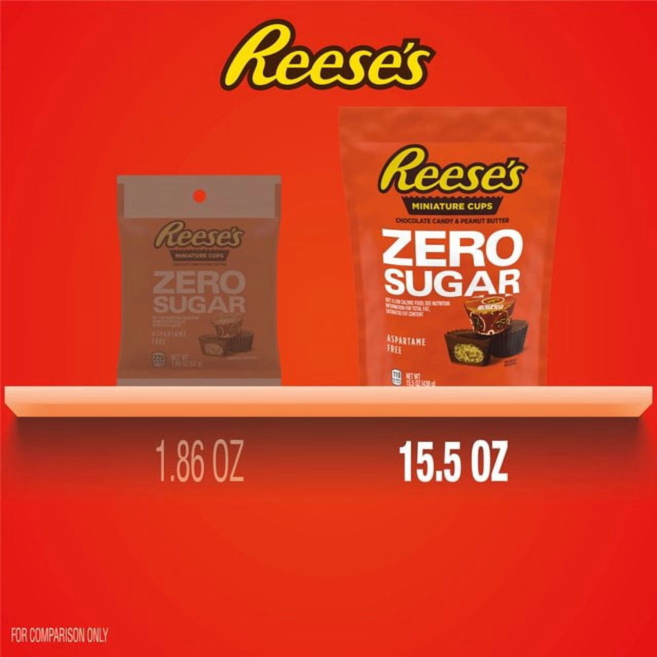 Reese’s Zero Sugar Miniatures Chocolate Peanut Butter Cups Candy Bag 15.5 oz with Olive Green Bowl by ValueNest