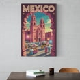 thumbnail image 6 of Morelia Retro City Travel Poster with Cathedral, Parades And Colorful Night Life Canvas Poster, 6 of 8