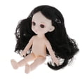 thumbnail image 4 of 13 articudo articudo móvil desnudo articuda cuerpo de muñeca con peluca de cabellero accesorio de piezas de bricoje 16cm Cabello negro Yotijar BJD Doll Body, 4 of 7