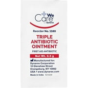 Dynarex 1180 Triple Antibiotic Ointment 0.5 g foil packet (Case of 1728)