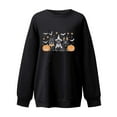 thumbnail image 3 of Jsaierl Halloween Sweatshirts Women Plus Size Pumpkin Ghost Graphic Sweatshirt Going Out Crewneck T-shirt Long Sleeve Tunic Pullover Tops Halloween Clothes, 3 of 3