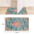thumbnail image 6 of Bohemian Blue Ethnic Vintage Carpet Door Mat Welcome Door Mat for Front Door, Home Entrance, Yard, Floor, Patio, Non Slip Spring Summer Welcome Mat Indoor Outdoor Doormat 30"*17", 6 of 6