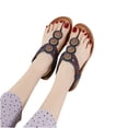 thumbnail image 4 of Sandalias de verano para mujer, sandalias planas sin cordones, zapatos romanos de cristal, sandalias informales con punta abierta Wmkox8yii  nm7874, 4 of 9
