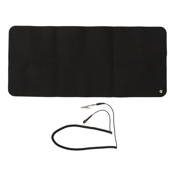 Grounding Mat, Large Button Earthing Pad Eliminate Static Improve Sleep Black  For Sprains