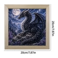 thumbnail image 4 of Adult Relaxing Hand‑Punch Craft Kit, Mythic Dragon Realms 3D Fabric Poke Wall Art Set, Pre‑Cut Fabric Squares with Wooden Frame, Fantasy Home Ornament for Dragon Lovers, 4 of 4