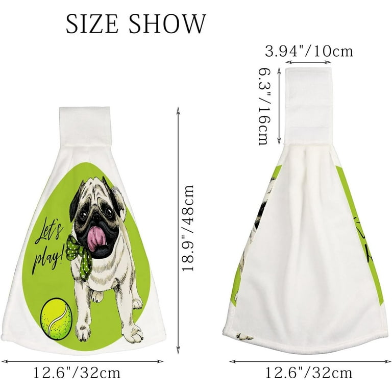 Walmart pug cheap towel