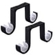 thumbnail image 1 of Soporte para barra de cortina 2 piezas Soporte para barra de cortina doble montado en la pared Techo Aleación de aluminio inoxidable Adecuado para diámetro de varilla 28-33 mm, 1 of 5
