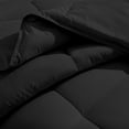 thumbnail image 3 of Bare Home Ultra-Soft Premium 1800 Series Goose Down Solid Print Alternative Comforter Set - Hypoallergenic - All Season - Plush Fiberfill (Full, Black), 3 of 6