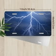 thumbnail image 2 of Lightning Storm Front License Plate, Metal License Plate, Funny Standard Plates Personalized Novelty Decorative For Men/Women/Boys/Girls Car 6×12 Inch, 2 of 6