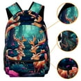 thumbnail image 3 of Lightweight Backpack Jungle Elk School Bag Travel Laptop Daypack for Men Women Casual Rucksack, 3 of 6