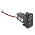thumbnail image 4 of Speravity Conector de interfaz USB dual 12V 4.2A para Hilux VIGO Teléfono de carga MP3 MP4 PAD Tablet PC 22x33mm 20x40mm Accesorios para motos No.02, 4 of 6