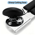 thumbnail image 3 of CanOpener Manual, YILUSH Can Openers Hand Held with Comfort Anti-Slip Handles, Heavy Duty Stainless Steel Can Opener Smooth Edge and Bottle Openers, Easy Turn Can Openers for Seniors, Kitchen, Black, 3 of 10