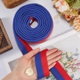 thumbnail image 3 of Red Blue Karate Belt Polyester Martial Arts Belt Judo Jiu-Jitsu TKD Aikido Uniform Ranking Belt Long Soft Universal Fit Belts Taekwondo for Men Women Sports Training Equipment 9.2ft, 3 of 6