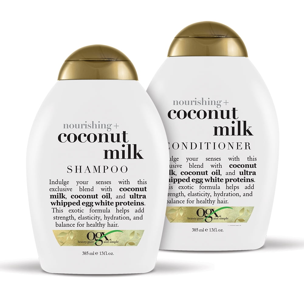 OGX Nourishing + Coconut Milk Shampoo & Set 2 Ct - Walmart.com