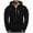 #Black, variant on DPTALR George Men's Long-sleeved Hooded Sweatshirts/Coats,with Pocket Drawstring and Zipper,Gray,Big and Tall Men S