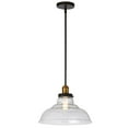thumbnail image 1 of 1 Light Pendant Black/Antique Brass, 1 of 1