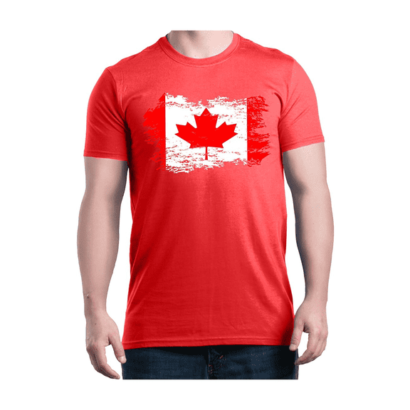 Men's T-Shirt Short Sleeve - Canada Flag