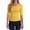 A-Yellow1405, variant on XIAONU Womens V Neck Fitted T Shirt Elbow Sleeve Pullover Tee Breathable Casual Everyday Tees
