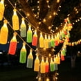 thumbnail image 1 of 236.2in Outdoor Wine Bottle Shape String Lights For Terraces Decks Balconies Camping Family Parties Holiday Decor Warmth Shine Waterproof Creates Cozy Ambiance, 1 of 8