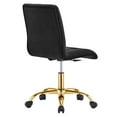 thumbnail image 4 of Modway Prim Metal and Performance Velvet Office Armless Chair in Gold/Black, 4 of 9