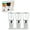White, variant on Triple Food Dispenser 2L Dry Food Dispenser Grain Dispenser Cereal Dispenser for Kitchen (Black)