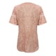 thumbnail image 5 of Tops Para Mujer Elegante Casual Tallas Grandes Blusas Camisas Estampado de Moda Camiseta de Manga Corta Cuello Redondo Odeerbi ODB154843, 5 of 5