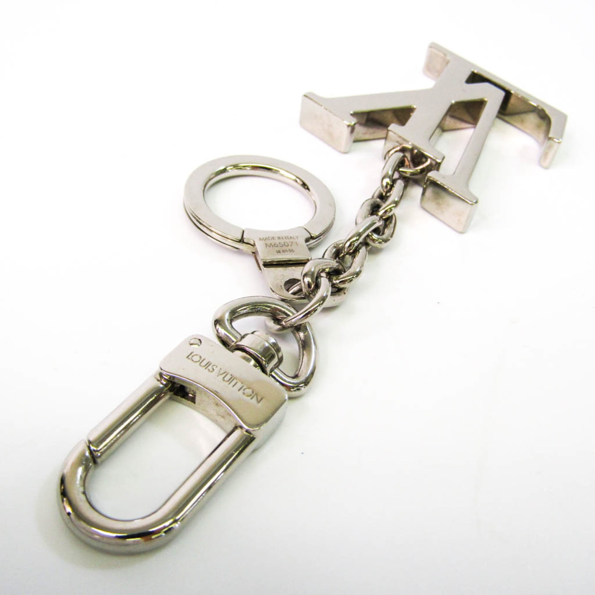 Pre-Owned Louis Vuitton Initial Key Chain M65071 Keyring (Silver) (Good) 