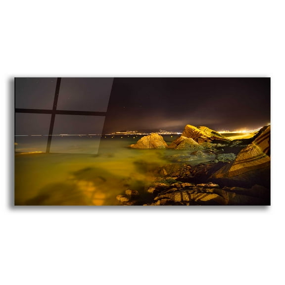 Epic Art 'Cannes La bocca' by Sebastien Lory, Acrylic Glass Wall Art, 24"x12"