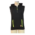 thumbnail image 7 of ZQUUVOU Men's Sleeveless Hooded Pullover Top Half Zip Front with Pocket Casual Athletic Vest Bodybulding Gym Training Outdoor Black, 7 of 7