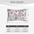 thumbnail image 6 of Daiia Vintage Butterflies Bedding Waterproof Pillow Protector Zippered Queen – Bed Bug Proof Pillow Encasement-14"x20", 6 of 9
