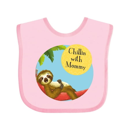 

Inktastic Sedrick Sloth Chillin with Mommy Cute Gift Baby Girl Bib