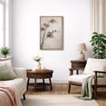 thumbnail image 3 of Framed Canvas Print Asian Ink Bamboo with Birds Wall Art Minimalist Oriental Nature Decorative for Living Room Bedroom - 24"x36" NATURAL, 3 of 8