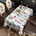 thumbnail image 2 of Princess Carriage Castle Pattern Rectangle Tablecloth 60"x120",Waterproof Polyester Rectangle Table Cloth, Wipeable Spillproof Polyester Tablecloth for Dining, Camping, Indoor and Outdoor, 2 of 6