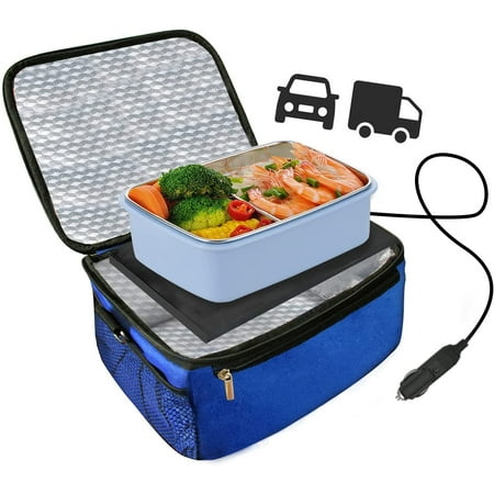 Electric Lunch Box Car Portable Oven and Lunch Warmer - Personal Heating  Lunch Box for Reheating Meals &Raw Food Cooking Food Warmer Electric Cooker  for Road Trip/Office Work/Picnic Food Heating Box |