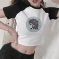 thumbnail image 4 of Camiseta de Anime japonés Demon Slayer para mujer, blusa Ulzzang Harajuku de los años 90 con estampado de dibujos animados Kimetsu No Yaiba Kawaii, 4 of 5