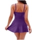 thumbnail image 4 of Trajes de baño de una pieza para mujer, traje de baño de bikini de malla con tirantes sin espalda de color sólido para mujer, traje de baño para mujer, 4 of 5