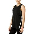 thumbnail image 2 of Jessica Simpson Womens The Warmup Layered Tank Top, Black, Juniors, Medium, 2 of 2