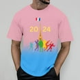 thumbnail image 2 of Pack De Playeras Para Hombre, Conjunto De Dos Piezas De Camiseta Y Pantalones Cortos De Manga Corta Con Estampado Para Hombre, Camisa Estampada Y Pantalón Corto., 2 of 4