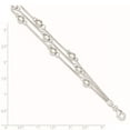thumbnail image 3 of Sterling Silver Polished Bead Snake Chain Bracelet QG3344, 3 of 5