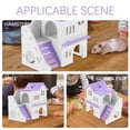 thumbnail image 5 of 1 Set Guinea Pig Hideout House Double-deck Hamster Hut Multi-chambers Small Animals Nest, 5 of 5