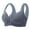 Blue, variant on hoksml Plus Size Front Closure Bra, Wirefreee Extra-Elastic Bra, Sports Bras, Women's Comfortableable Adjustable Gathering Breathable Bra Underwear Daily Bra 2025 on Clearance
