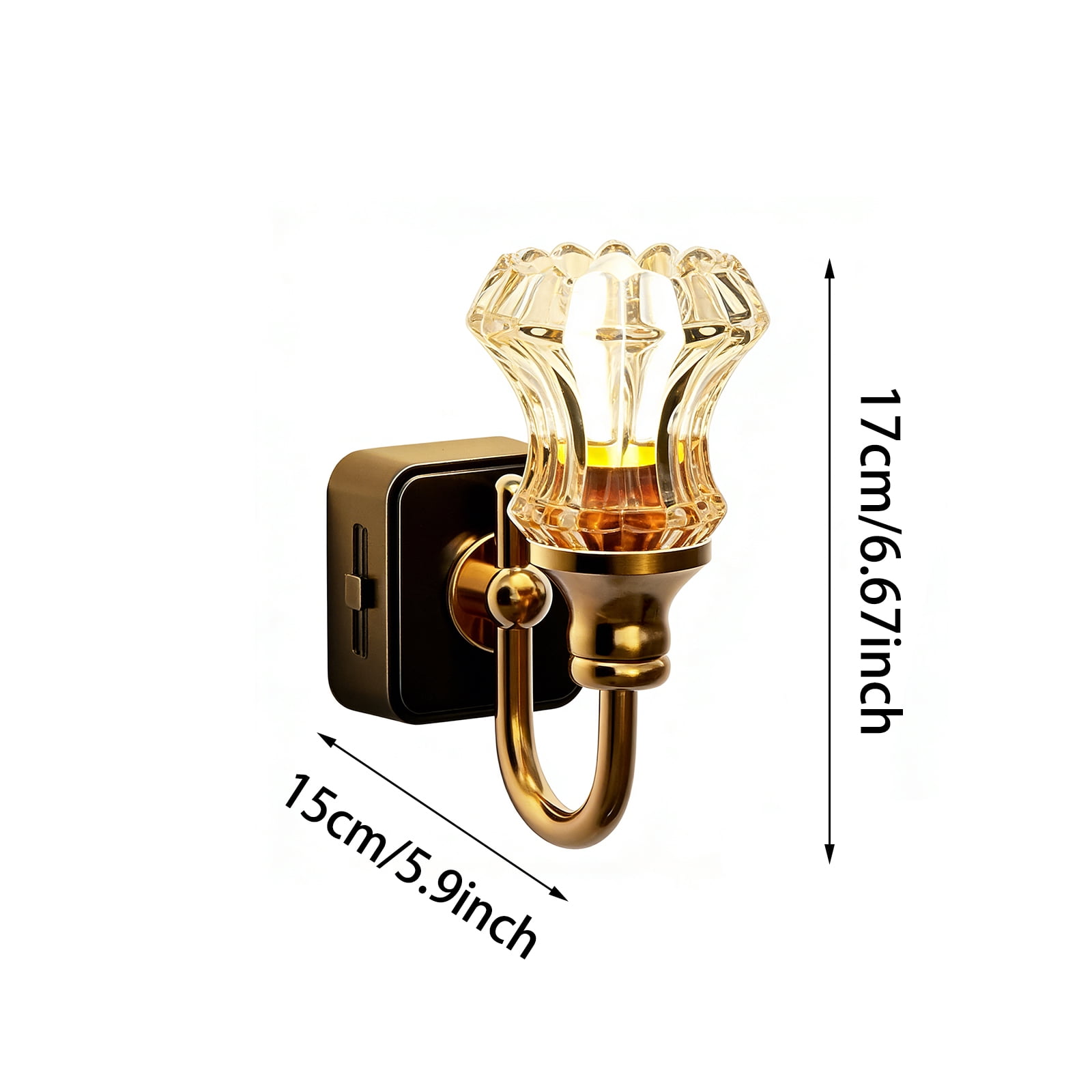 Vintage Night Lights Plug Into Wall, Flower Candle LED Plug in Night Light, Decorative Nights Lights Plugs Into Wall, Retro Soft Warm Plug-in Walls Nightlight for Adults, Bedroom, Bathroom (1Pcs)
