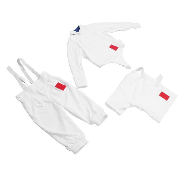 JUEGO DE TRAJES DE ESGRIMA Para Niños, Pantalones de Chaqueta de Tela Ripstop Sport Fencing Hecho de Material CE350n Para Abrenamiento Diario