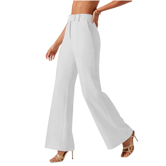 BUIGTTKLOP Womens Dress Pants High Waisted Business Casual Flare Pants Work Trousers 2026 Fashion Outfits with Pockets