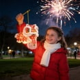 thumbnail image 5 of DIY Chinese Lion Dance Lantern with LED Light - Red "Peace" Design - Traditional Chinese New Year Handmade Craft for Kids & Adults - Festive Hanging Decoration (Style as Pictured), 5 of 6