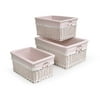 Pink 3 Basket Set W/liners