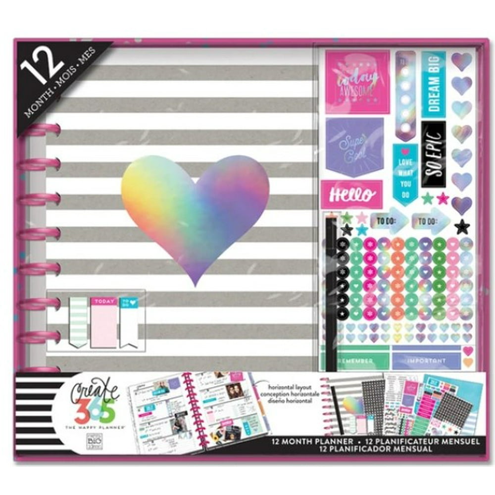 The Happy Planner® BIG Planner, Rainbow, Undated Disc Box Set