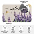 thumbnail image 3 of Purple Lavender Door Mat Indoor Outdoor, Purple Spring Floral Wildflower Plant Non Slip Welcome Mat with Rubber Backing, Absorbent Fabric Front Door Mats Entryway Rug for Home Patio Entrance 18"x30", 3 of 9