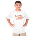 thumbnail image 5 of Too Lazy Ironic Halloween Costume Crewneck T Shirts Boy Girl Teen Brisco Brands M, 5 of 6